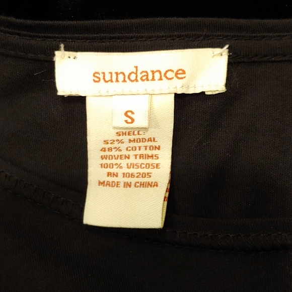 Sundance Lovely Black Boho Top - Picture 4 of 4